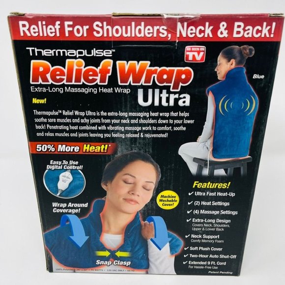 Ontel Thermapulse Relief Wrap Extra-Long Massaging Heat Wrap Ultra - Picture 2 of 9